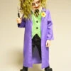 Childrens Size The Joker Style Costume -Halloween Fans Shop boys purple the joker costume