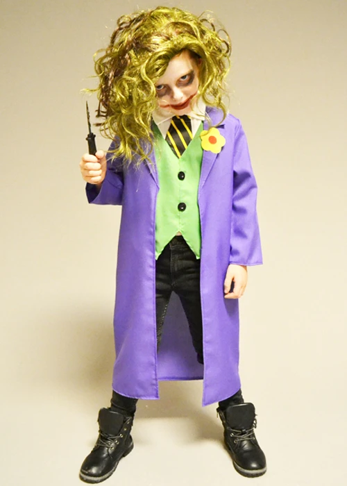 Childrens Size The Joker Style Costume 3 Childrens Size The Joker Style Costume