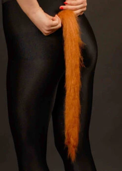 Brown Fluffy Pin On Animal Tail