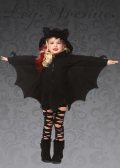 Childrens Size Halloween Gothic Cozy Bat Costume