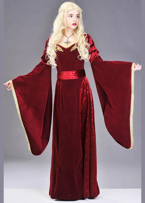 Womens Cersei Lannister Style Medieval Costume 4 Womens Cersei Lannister Style Medieval Costume - Image 2