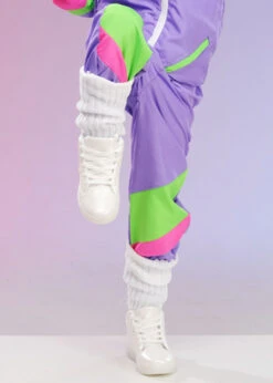 Childrens Size 1980s White Legwarmers -Halloween Fans Shop childrens 80s white legwarmers 01