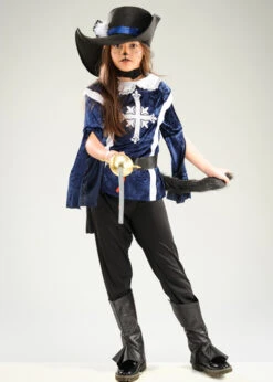 Childrens Blue Puss In Boots Costume