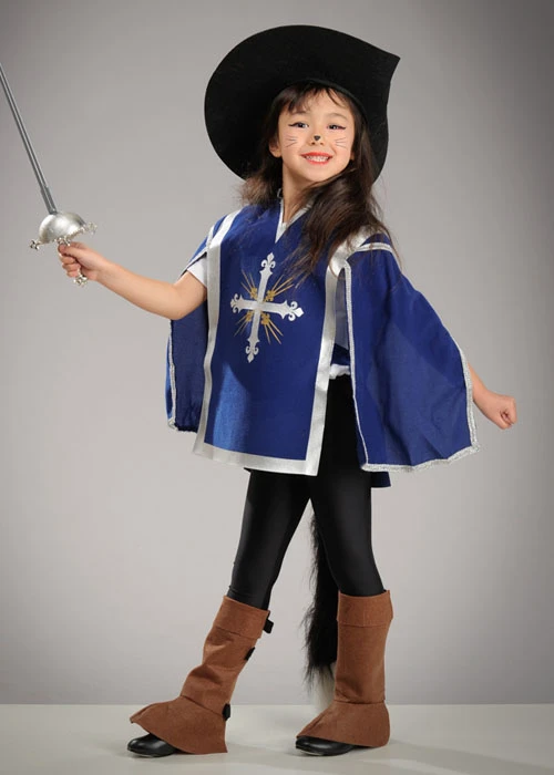 Childrens Blue Puss In Boots Costume 4 Childrens Blue Puss In Boots Costume - Image 2