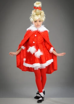 Childrens Size The Grinch Style Cindy Lou Who Costume