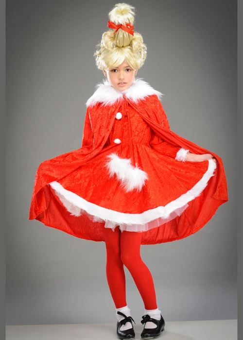 Childrens Size The Grinch Style Cindy Lou Who Costume 5 Childrens Size The Grinch Style Cindy Lou Who Costume - Image 3