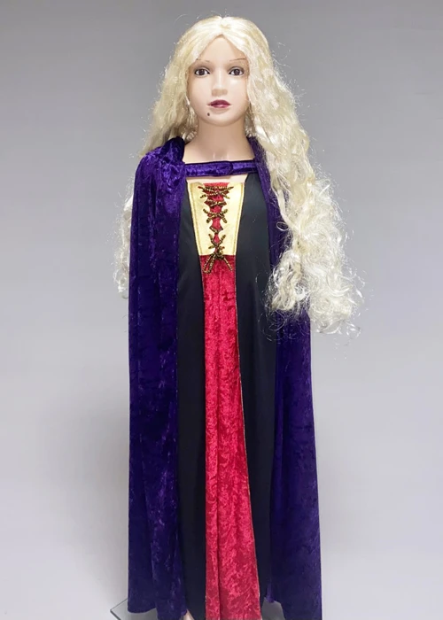 Kids Hocus Pocus Sarah Style Witch Costume With Cape 3 Kids Hocus Pocus Sarah Style Witch Costume With Cape