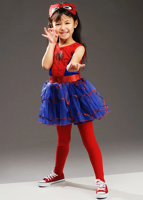 Childrens Size Spider-Girl Tutu Dress Costume 3 Childrens Size Spider-Girl Tutu Dress Costume