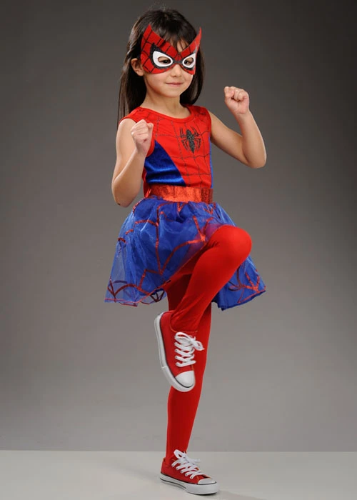 Childrens Size Spider-Girl Tutu Dress Costume 4 Childrens Size Spider-Girl Tutu Dress Costume - Image 2