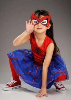 Childrens Size Spider-Girl Tutu Dress Costume 9 Childrens Size Spider-Girl Tutu Dress Costume -Halloween Fans Shop childrens spider girl costume 300101 02
