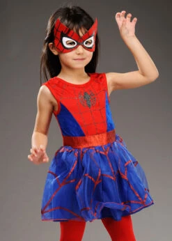 Childrens Size Spider-Girl Tutu Dress Costume 10 Childrens Size Spider-Girl Tutu Dress Costume -Halloween Fans Shop childrens spider girl costume 300101 03