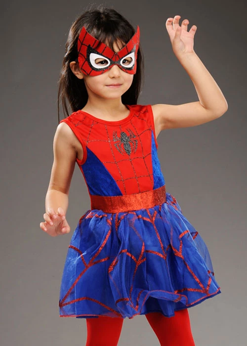 Childrens Size Spider-Girl Tutu Dress Costume 6 Childrens Size Spider-Girl Tutu Dress Costume - Image 4