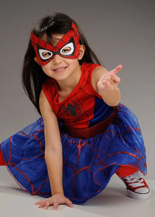 Childrens Size Spider-Girl Tutu Dress Costume 7 Childrens Size Spider-Girl Tutu Dress Costume - Image 5