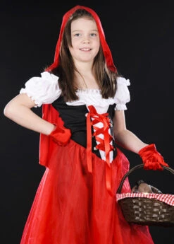 Childrens Long Red Riding Hood Costume 11 Childrens Long Red Riding Hood Costume -Halloween Fans Shop childs long red riding hood costume 04