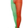 Christmas Red And Green Mens Elf Tights -Halloween Fans Shop christmas red and green mens half elf tights