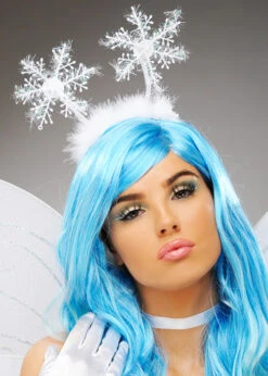Christmas White Snowflake Head Boppers