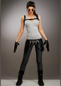 Womens Classic Lara Croft Style Cosplay Costume