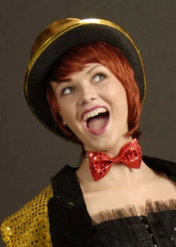 Rocky Horror Columbia Red Sequin Bow Tie