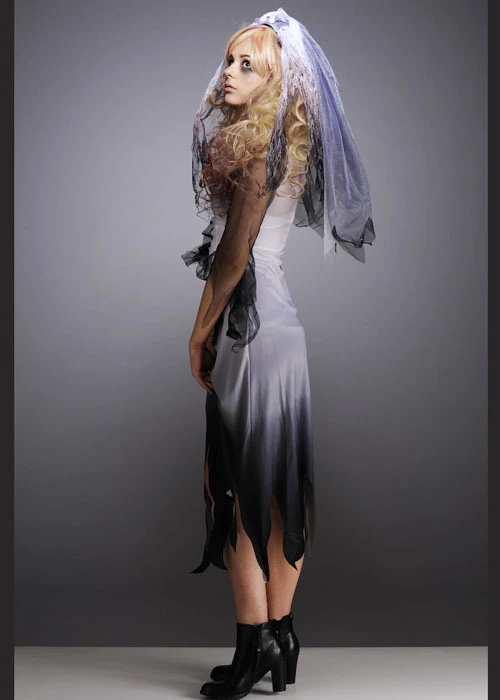 Teen Halloween Dead Zombie Bride Costume 7 Teen Halloween Dead Zombie Bride Costume - Image 5