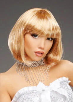 Ladies 20s Dark Blonde Partyrama Wig -Halloween Fans Shop dark blonde 1920s flapper girl wig 02