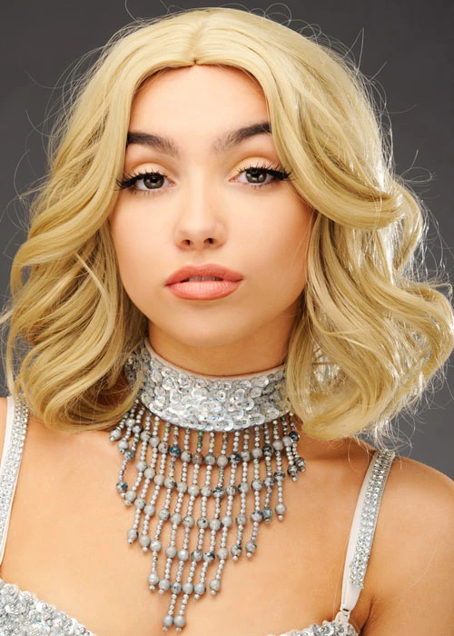 Womens Deluxe 1970s Dark Blonde Soft Wave Wig 3 Womens Deluxe 1970s Dark Blonde Soft Wave Wig