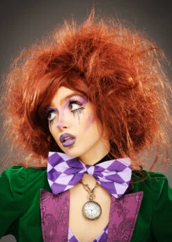 Womens Deluxe Auburn Backcombed Mad Hatter Wig 8 Womens Deluxe Auburn Backcombed Mad Hatter Wig -Halloween Fans Shop deluxe auburn backcombed mad hatter wig 02