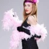 1920s Flapper Deluxe Pale Pink Feather Boa 1 1920s Flapper Deluxe Pale Pink Feather Boa -Halloween Fans Shop deluxe baby pink 20s feather boa