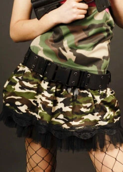 Army Military Deluxe Black Pistol Belt