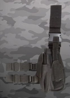 Military Army Black Tactical Leg Holster -Halloween Fans Shop deluxe black tactical leg holster 02