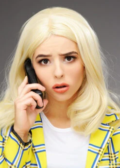 Womens Deluxe Cher From Clueless Style Blonde Wig 5 Womens Deluxe Cher From Clueless Style Blonde Wig -Halloween Fans Shop deluxe blonde cher clueless wig 01