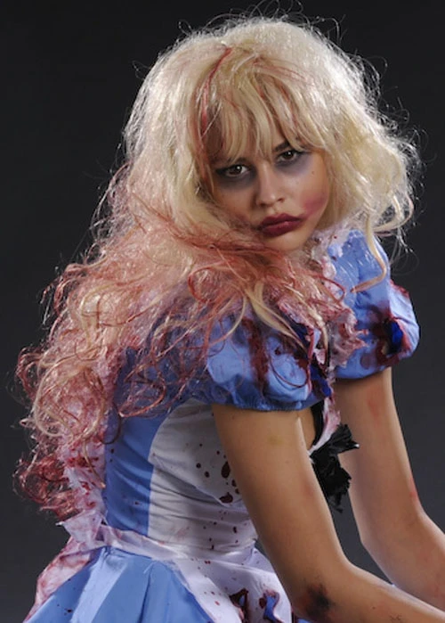 Deluxe Bloody Blonde Zombie Alice Wig 3 Deluxe Bloody Blonde Zombie Alice Wig