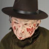 Deluxe Freddie Style Brown Fedora Hat 2 Deluxe Freddie Style Brown Fedora Hat -Halloween Fans Shop deluxe brown felt freddy hat