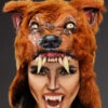 Deluxe Brown Werewolf Mask Headpiece -Halloween Fans Shop deluxe brown wolf mask headpiece