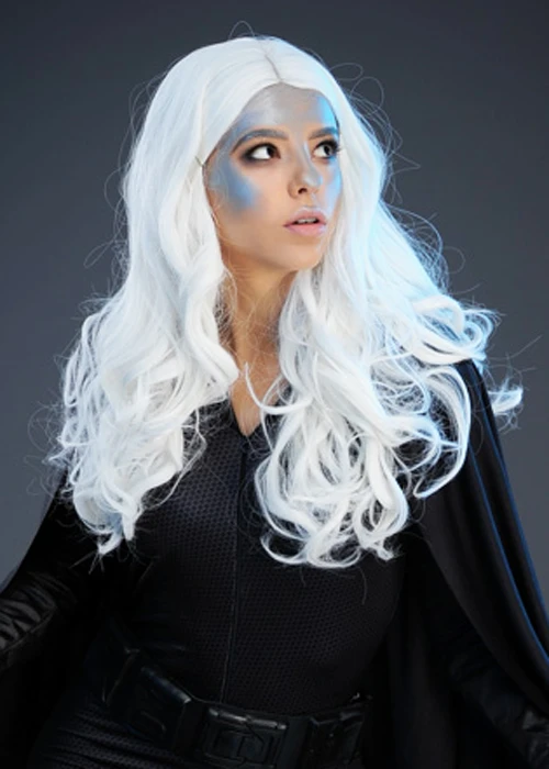Womens Deluxe Long White Storm Style Wig 3 Womens Deluxe Long White Storm Style Wig