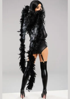 Deluxe Diamante Black Feather Angel Wings -Halloween Fans Shop deluxe diamante black feather wings 03