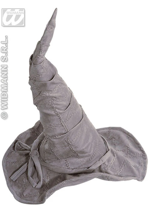 Deluxe Suede Look Grey Wizard Hat 4 Deluxe Suede Look Grey Wizard Hat - Image 2