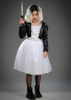 Kids Halloween Bride Of Chucky Tiffany Costume