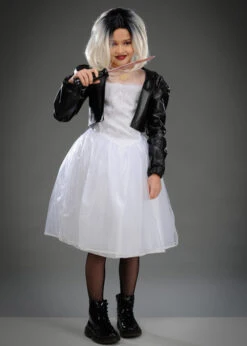 Kids Halloween Bride Of Chucky Tiffany Costume -Halloween Fans Shop deluxe kids bride of chucky costume 51525 02