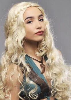 Womens Mother Of Dragons Style Blonde Daenerys Wig