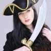 Adult Size Felt Pirate Tricorn Hat 1 Adult Size Felt Pirate Tricorn Hat -Halloween Fans Shop deluxe pirate tricorn hat with gold trim