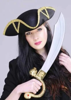 Adult Size Felt Pirate Tricorn Hat