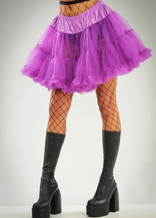 Womens Deluxe Gothic Purple Full Petticoat 3 Womens Deluxe Gothic Purple Full Petticoat