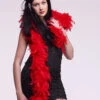 Deluxe Red 1920s Feather Boa 1 Deluxe Red 1920s Feather Boa -Halloween Fans Shop deluxe red 20s feather boa