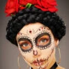 Dia De Los Muertos Red Rose Flower Headband -Halloween Fans Shop deluxe red rose day of the dead headpiece