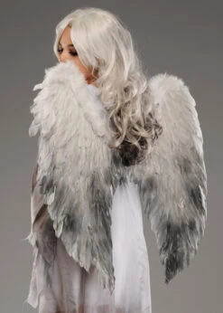 Halloween Gothic Fallen Angel Large Feather Wings