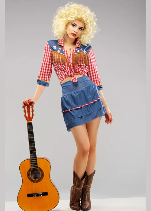 Womens Dolly Parton Wild West Cowgirl Costume 7 Womens Dolly Parton Wild West Cowgirl Costume - Image 5
