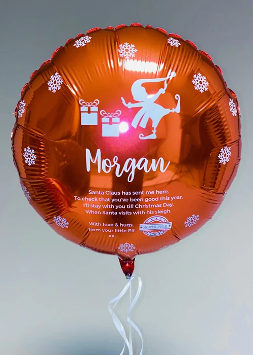 Personalised Christmas Elf On The Shelf Balloon Stack 4 Personalised Christmas Elf On The Shelf Balloon Stack - Image 2