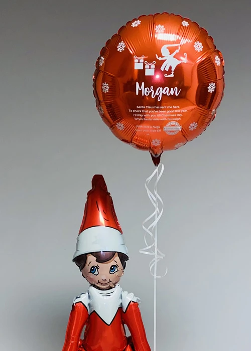 Personalised Christmas Elf On The Shelf Balloon Stack 5 Personalised Christmas Elf On The Shelf Balloon Stack - Image 3