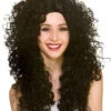 Womens Long Black Curly Wig 2 Womens Long Black Curly Wig -Halloween Fans Shop ew 8412rs