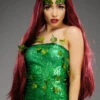 Womens Extra Long Burgundy Poison Ivy Style Wig -Halloween Fans Shop extra long poison ivy wig